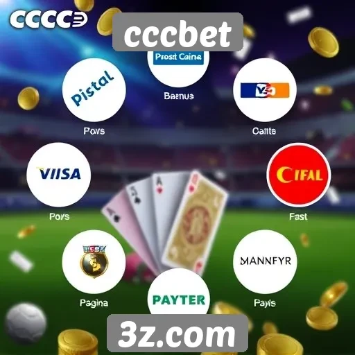 Opções de pagamento disponíveis no cccbet